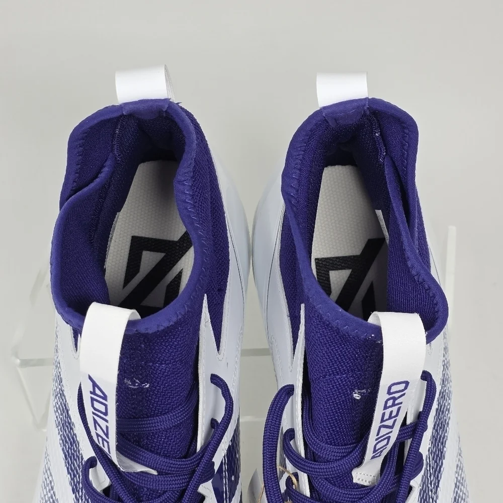 adidas adizero Impact Football Cleats Team Purple White IF2480 Men’s Size 16 New